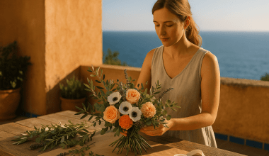 Cum alegi florile pentru un buchet în stil mediteranean