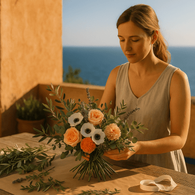 Cum alegi florile pentru un buchet în stil mediteranean