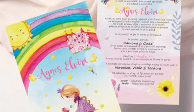 invitatie botez - colorata